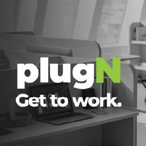 PlugN company brand design by Flavorte branding agency