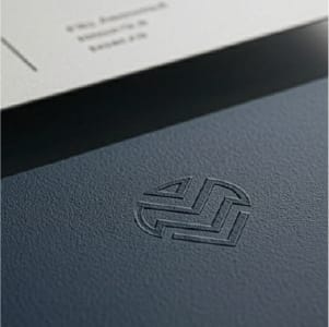 Real estate company stationery design by Flavorte branding agency